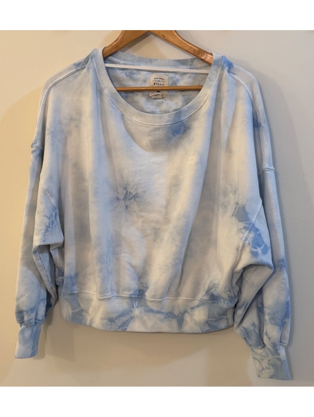 Billabong Blue Tie-Dye Pullover Sweatshirt Large